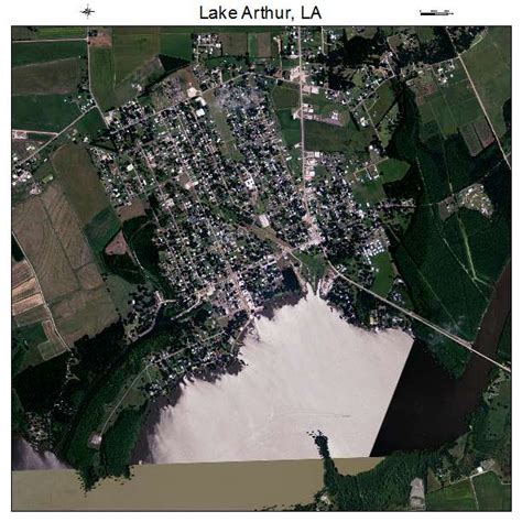 Aerial Photography Map of Lake Arthur, LA Louisiana