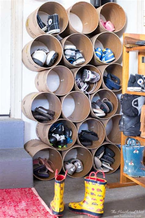 A Quick, Easy DIY Shoe Cubby For TONS of Extra Shoe Storage!