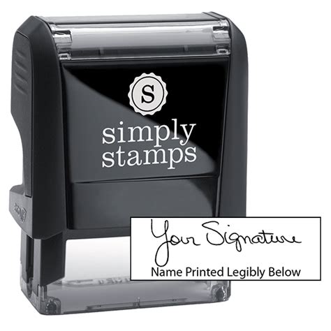 All-Purpose, Self-Inking Signature Stamp - Simply Stamps