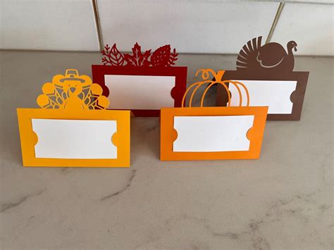 Thanksgiving Place Cards Thanksgiving Table Decor Thanksgiving Name ...