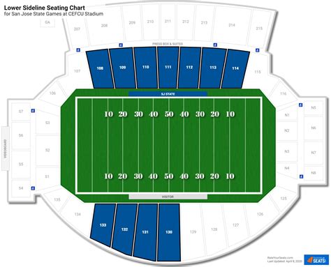 Spartan Stadium Seating Map