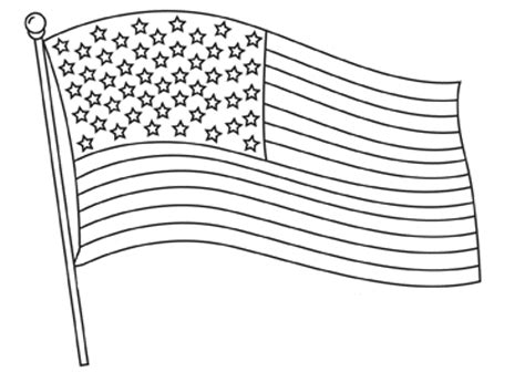 Free Printable American Flag Coloring Page - Printable Templates