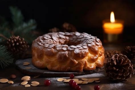 Premium AI Image | Epiphany Delicacy Traditional French Cake for ...