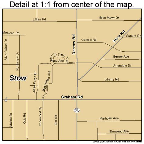 Stow Ohio Street Map 3974944