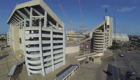 Anonymous drone video shows Kyle Field renovation in progress