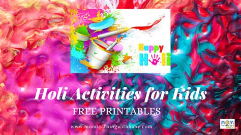 Holi Activities for Kids – FREE Printables – Mom Learning With Baby