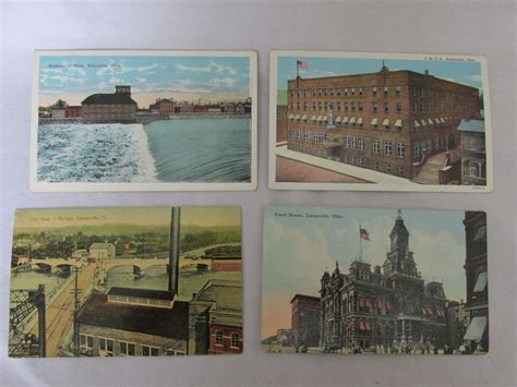 Early 1900s Era Zanesville, Ohio Postcards - Dam, Buildings & Bridge | Zanesville, Zanesville ...