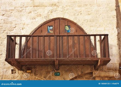 Mediterranean Style Balcony Stock Image - Image of aviv, house: 18068135