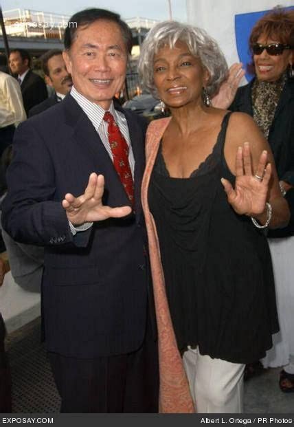 Uhura & Sulu from Star Trek. Saw both at a Star Trek Convention in the 70s in Sacramento, CA ...