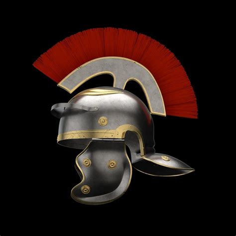 3D model Roman legionnaire helmet VR / AR / low-poly | CGTrader