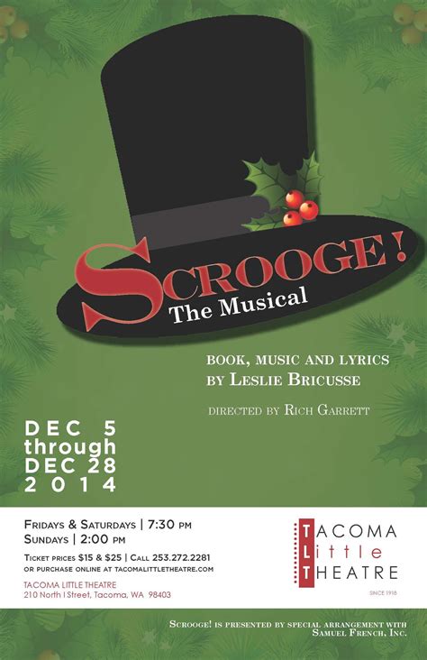 Scrooge! The Musical — Tacoma Little Theatre