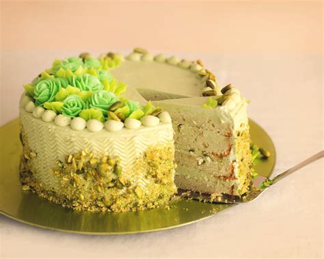 Pistachio Cake — Skazka Desserts Bakery NJ – Custom Birthday Cakes, Cupcakes shop