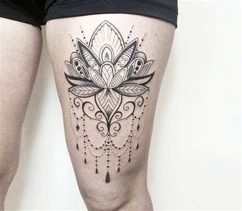 Lotus Mandala Flower tattoo by Andrea Morales | Photo 17664