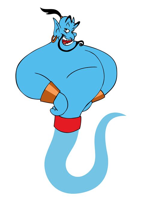 Blue Genie, character from aladdin anime free image download