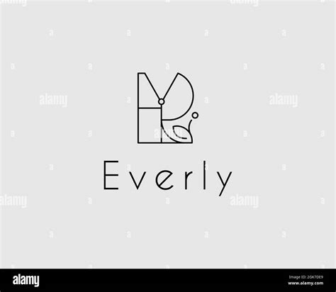 logo name Everly usable logo design for private logo, business name card web icon, social media ...