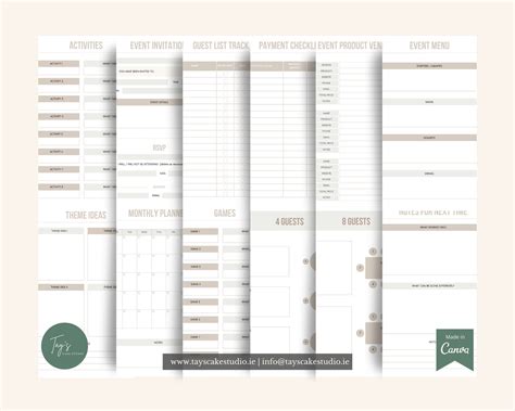 Editable Event Planner Template Canva Template Event Planning Printable Event Planner Ultimate ...