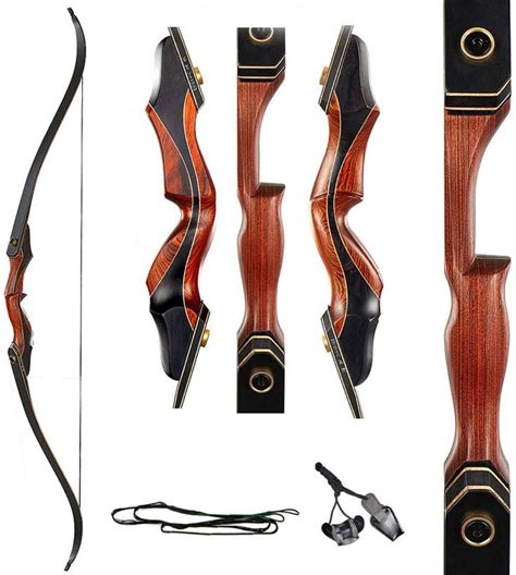 TOPARCHERY Archery 60" Takedown Hunting Recurve Bow for Adults Practice ...