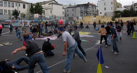 dodgeball. | Very elaborate dodgeball, at Come Out and Play … | Sean Munson | Flickr