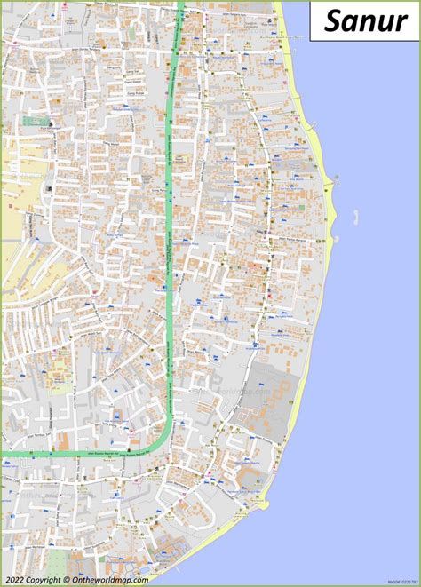 Sanur Map | Bali, Indonesia | Detailed Maps of Sanur