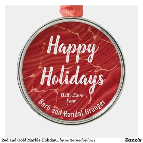 a round ornament with the words happy holidays on it