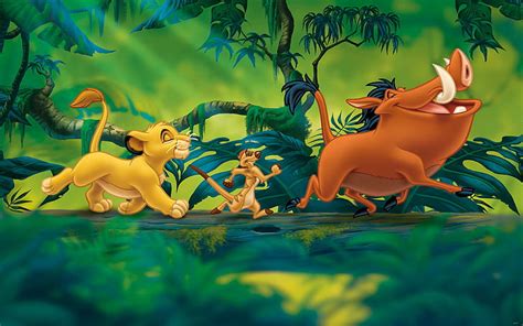 HD wallpaper: The Lion King Simba Timon And Pumbaa Cartoons Disney Desktop Wallpaper Hd 2560× ...