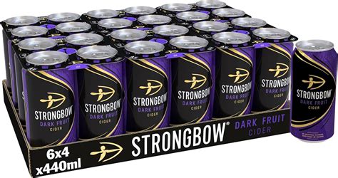 Strongbow Dark Fruit Cider Cans, 24 x 440 ml : Amazon.co.uk: Grocery