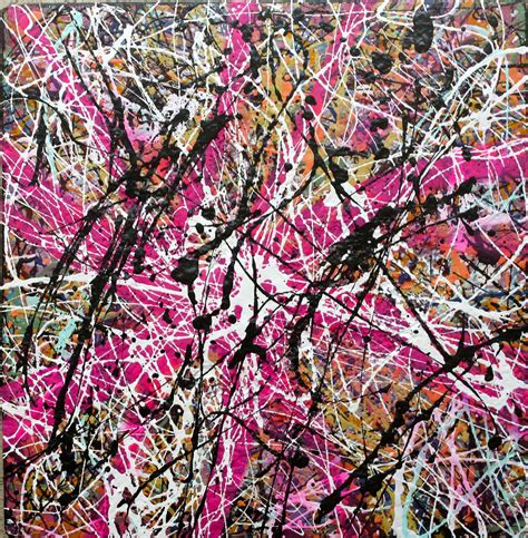 roze leuk | Pollock art, Pollock paintings, Jackson pollock