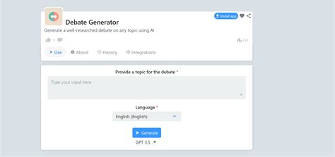 AI Debate Generator