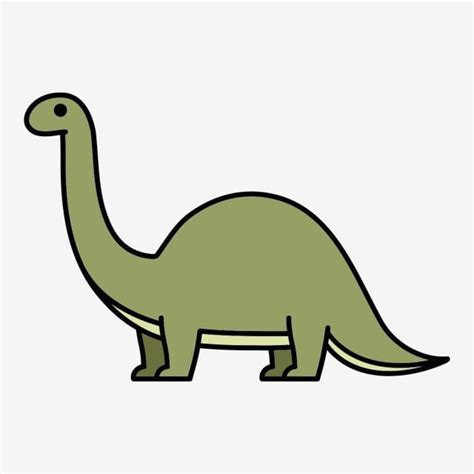 Design Clipart Vector, Apatosaurus Cartoon Design Illustration, Dino ...