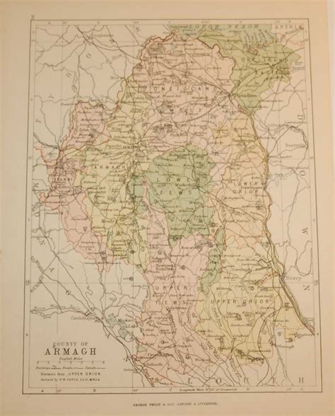 Armagh Antique Map including Baronies