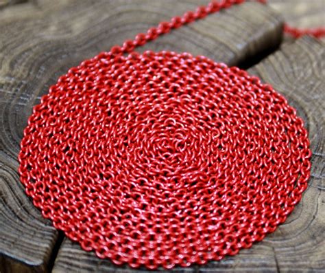 Red Chain - Etsy