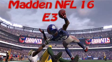 Madden NFL 16 Official E3 Gameplay Trailer - YouTube