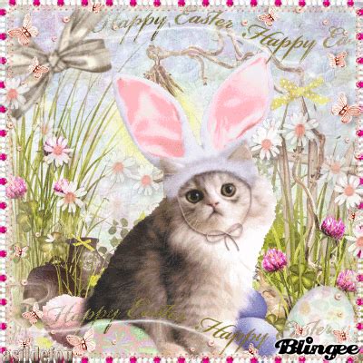 Sweet Easter Cat Picture #128588560 | Blingee.com