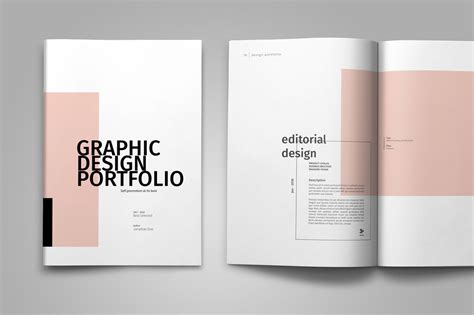 Graphic Design Portfolio Template (82436) | Brochures | Design Bundles | Portfolio design ...