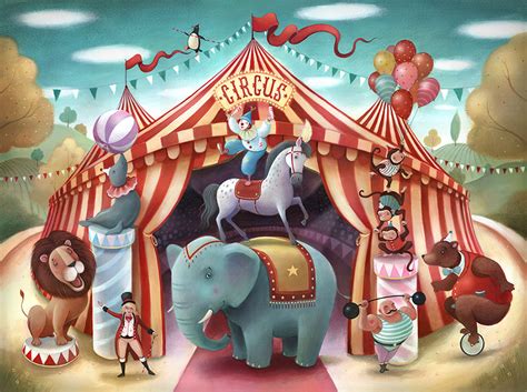 Illustrator Saturday – Richard Johnson | Writing and Illustrating | Circus illustration, Circus ...