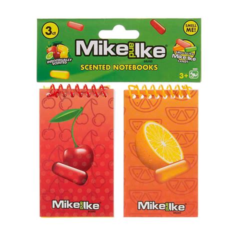 Mike and Ike Individually Scented Notebooks, 3 Count