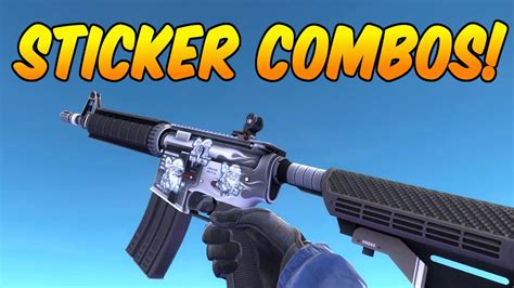 CS:GO - M4A4 Magnesium Sticker Combinations! - YouTube