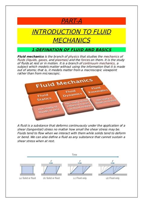 Applications of fluid mechanics