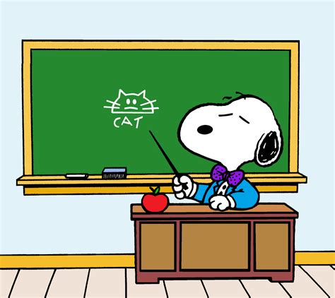 Snoopy as The World Famous School Teacher | Snoopy wallpaper, Snoopy school, Snoopy images