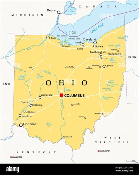 Map Of Ohio State, USA Nations Online Project, 53% OFF