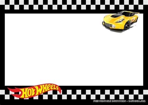 (FREE PRINTABLE) – Hot Wheels Birthday Party Kits Template | FREE ...