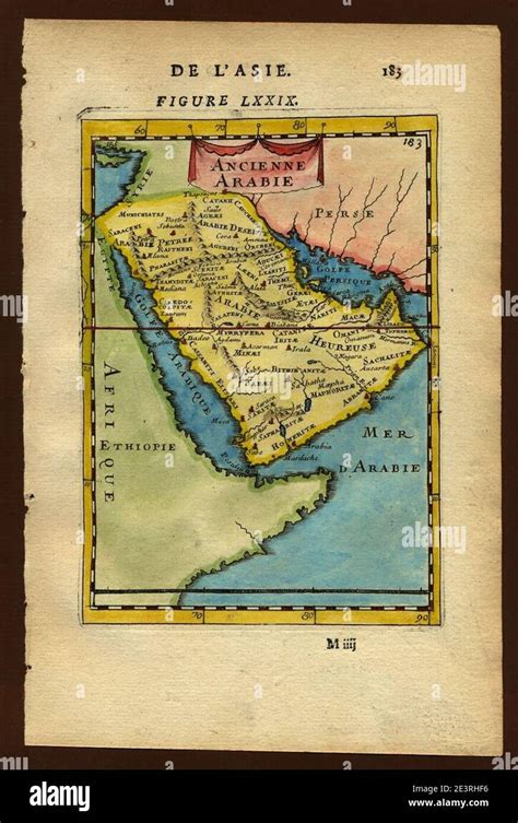 Map of ancient Arabia, 1683 Stock Photo - Alamy