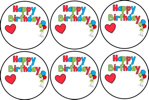 Classroom Freebies Too: Happy Birthday Labels
