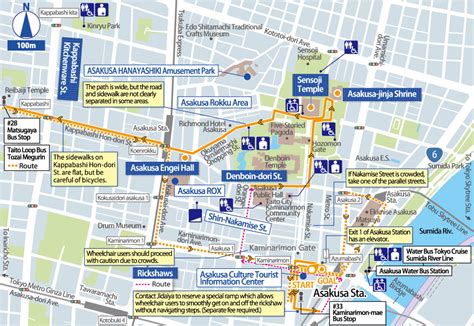 Detailed Map｜17. Asakusa｜Tokyo Sightseeing Accessibility Guide