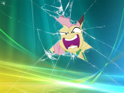 Broken screen rage fluttershy my little pony friendship is magic ...