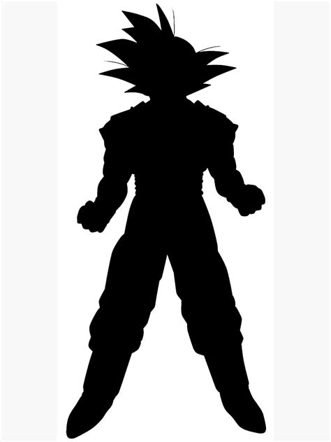 "Goku Silhouette" Art Print by sabrinahx | Redbubble