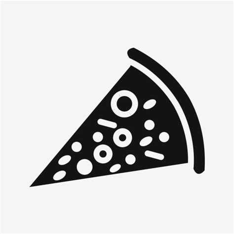 Pizza Silhouette PNG Transparent, Vector Pizza Icon, Pizza Icons ...