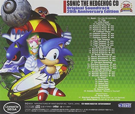 SONIC THE HEDGEHOG CD Original Soundtrack 20th Anniversary Edition ...