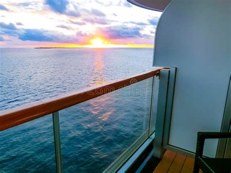 Luxurious Cruise Ship Balcony View on Blue Ocean Stock Image - Image of detail, luxury: 171140319