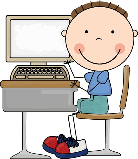 child on computer clipart - Clip Art Library